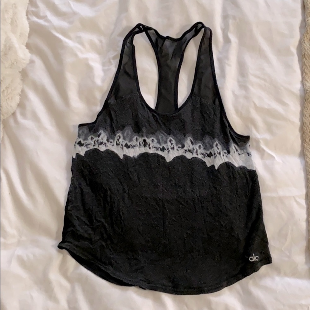 Alo Tie Dye tank with mesh back size XS